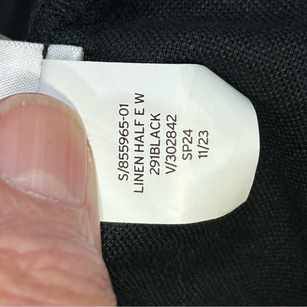 Gap Women’s Black Linen Pant Large Tall - Picture 7 of 7
